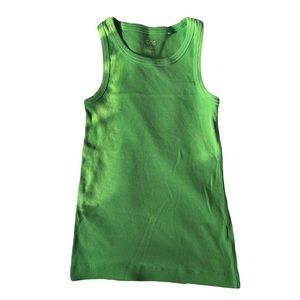 COS green ribbed tank top